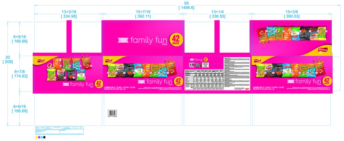 slide 5 of 13, Frito-Lay Snacks Variety Packs Fun Mix 40.125 Oz, 42 Count, 42 ct