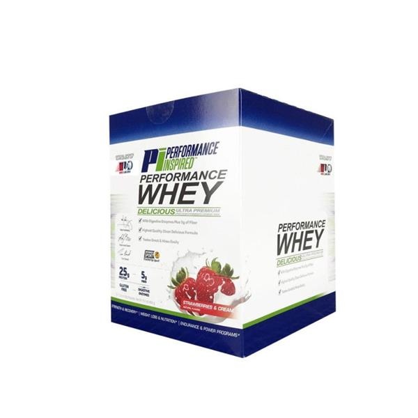 slide 1 of 1, Performance Inspired Nutrition Strawberries & Cream Whey 12Ct, 1.34 oz