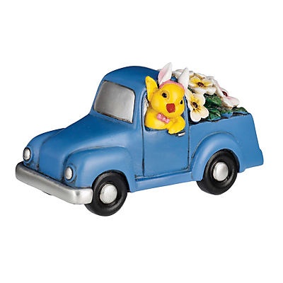 slide 1 of 1, Destination Holiday Blue Truck with Chick Easter Tabletop Dcor, 1 ct