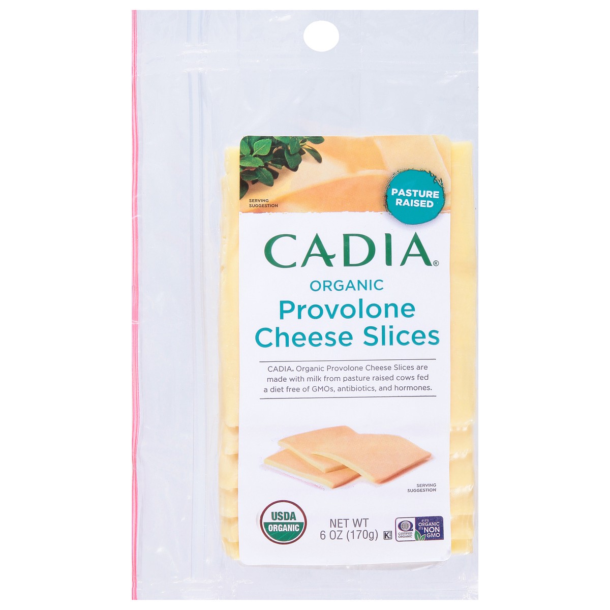 slide 10 of 14, Cadia Organic Provolone Cheese Slices 6 oz, 6 oz
