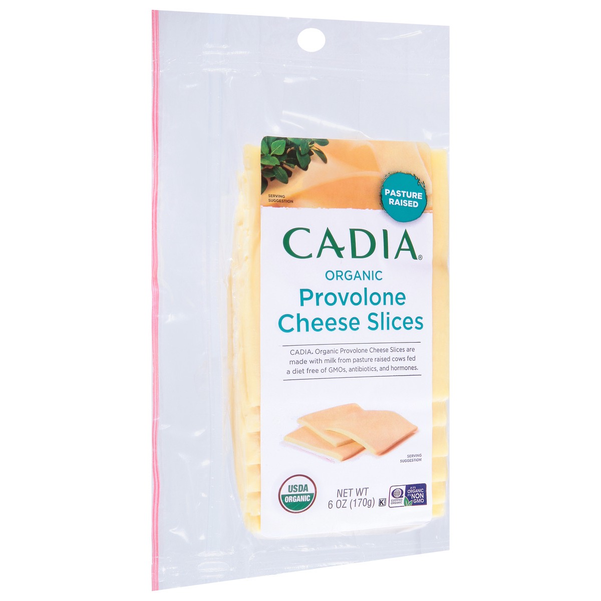 slide 8 of 14, Cadia Organic Provolone Cheese Slices 6 oz, 6 oz