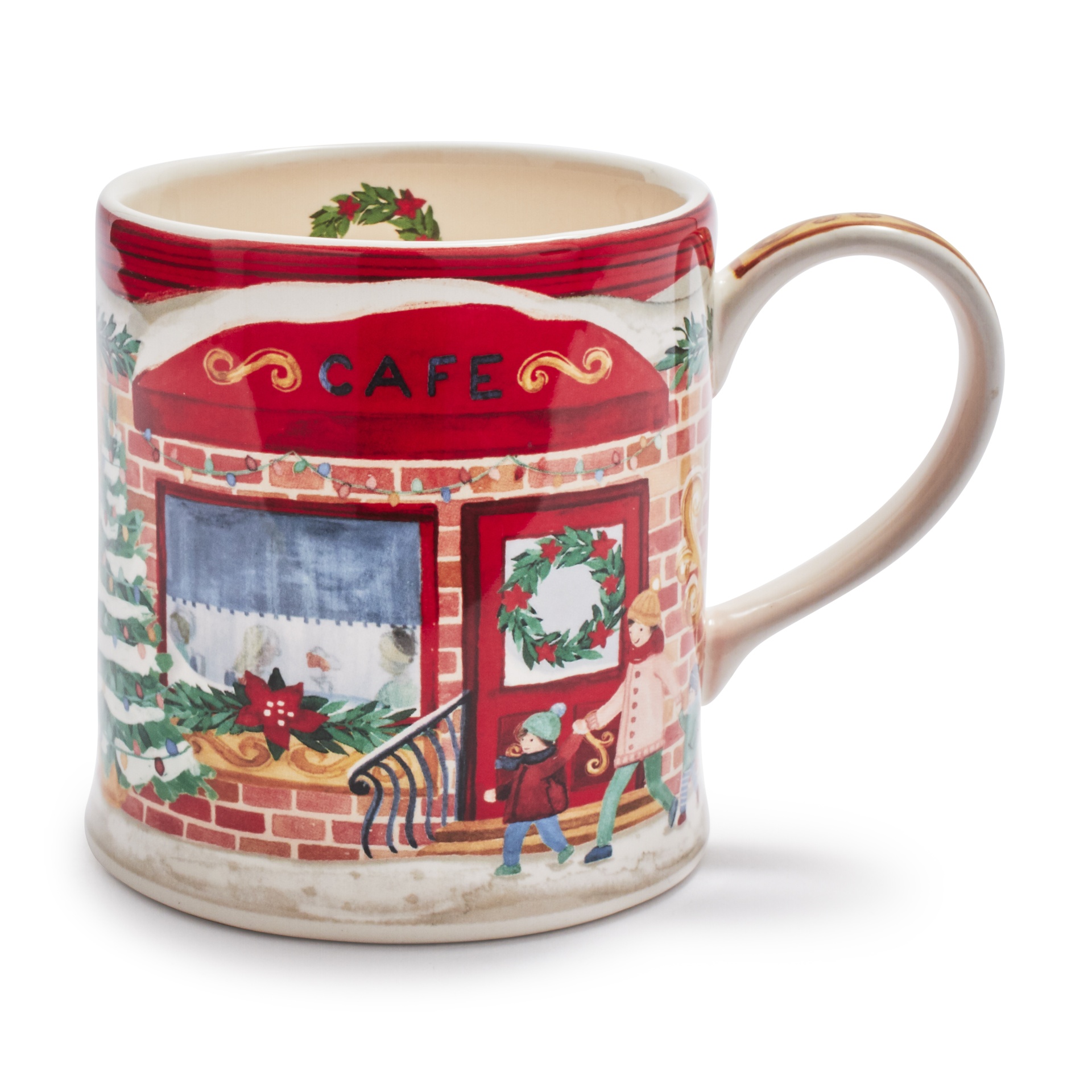 slide 1 of 1, Sur La Table Holiday Cafe Store Mug, 1 ct