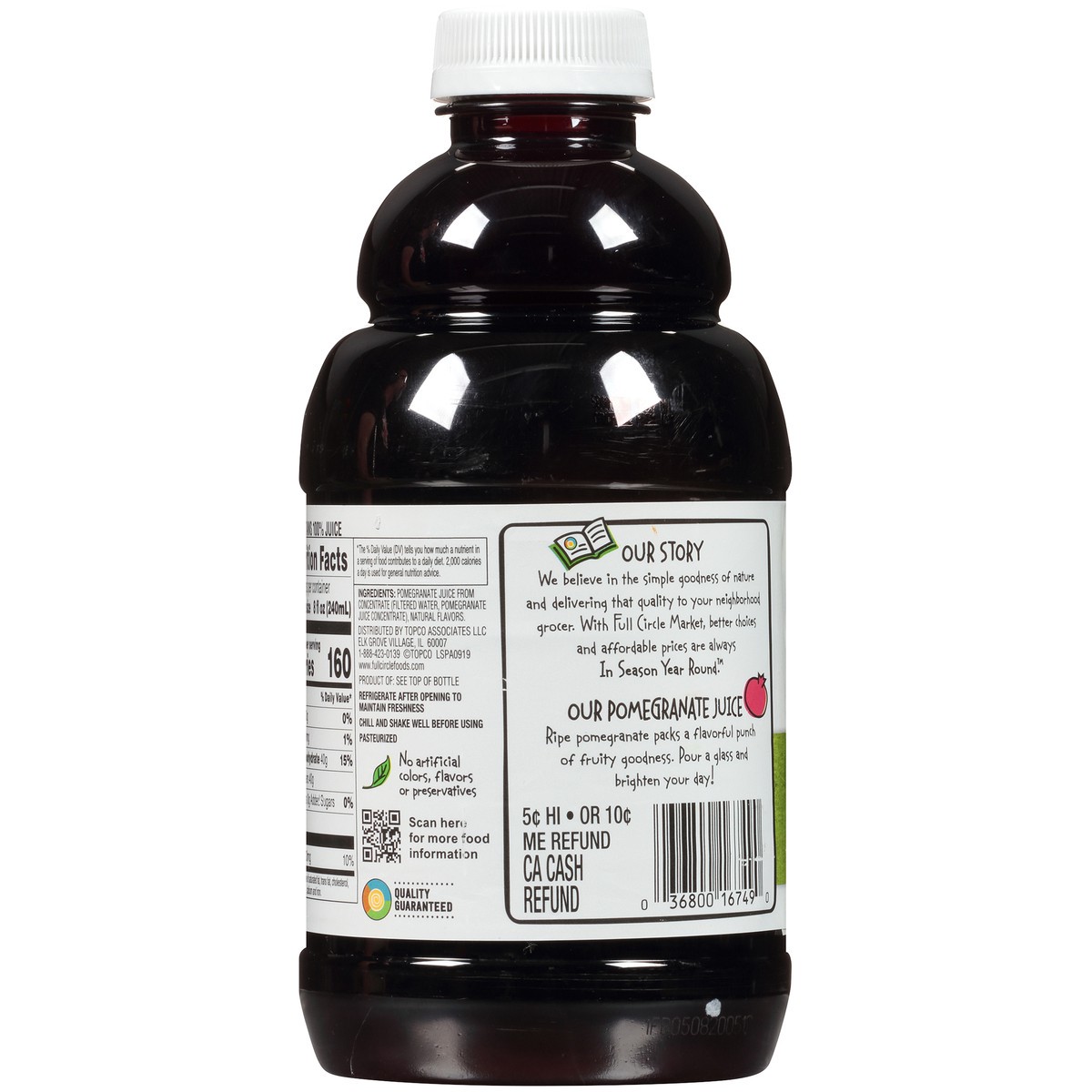 slide 6 of 9, Full Circle Market Pomegranate 100% Juice 32 fl oz, 32 fl oz