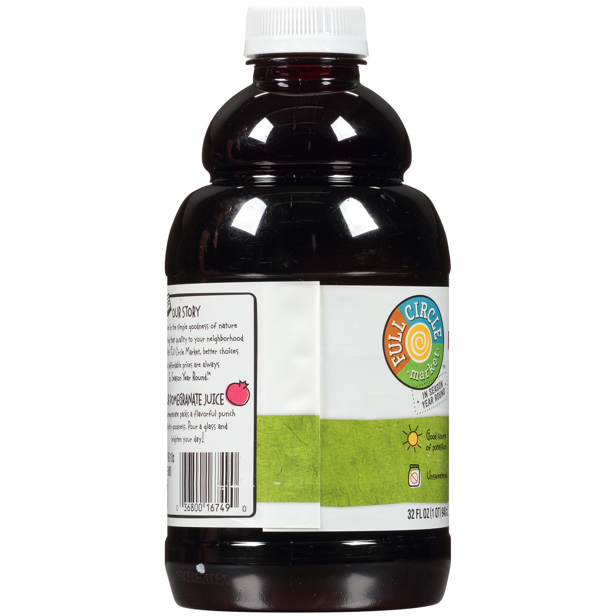 slide 3 of 9, Full Circle Market Pomegranate 100% Juice 32 fl oz, 32 fl oz