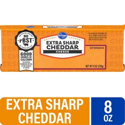 Kroger Extra Sharp Cheddar Cheese Bar - 8 oz