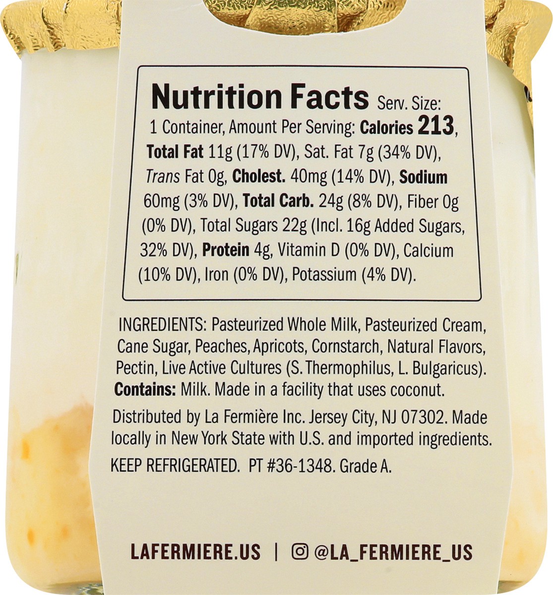 slide 10 of 12, La Fermière Peach Apricot Yogurt 5.6 oz, 5.6 oz
