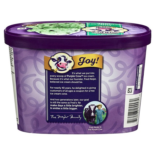 slide 6 of 9, Purple Cow Mint Chocolate Chip Ice Cream, 1.5 qt, 1.5 qt