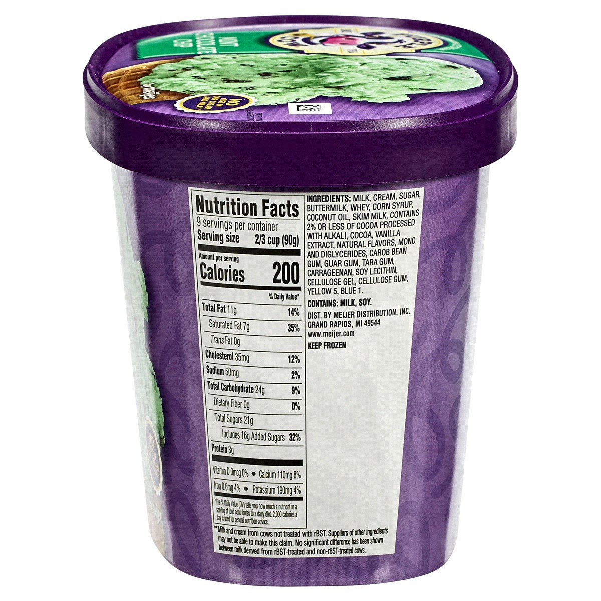 slide 9 of 9, Purple Cow Mint Chocolate Chip Ice Cream, 1.5 qt, 1.5 qt