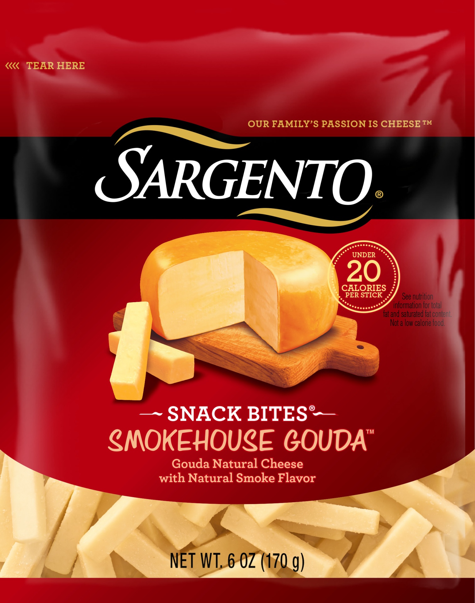 slide 1 of 3, Sargento Smokehouse Gouda Snack Bites, 6 oz