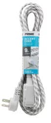 Prime 2-Outlet Fabric Accent Cord - Cool Gray