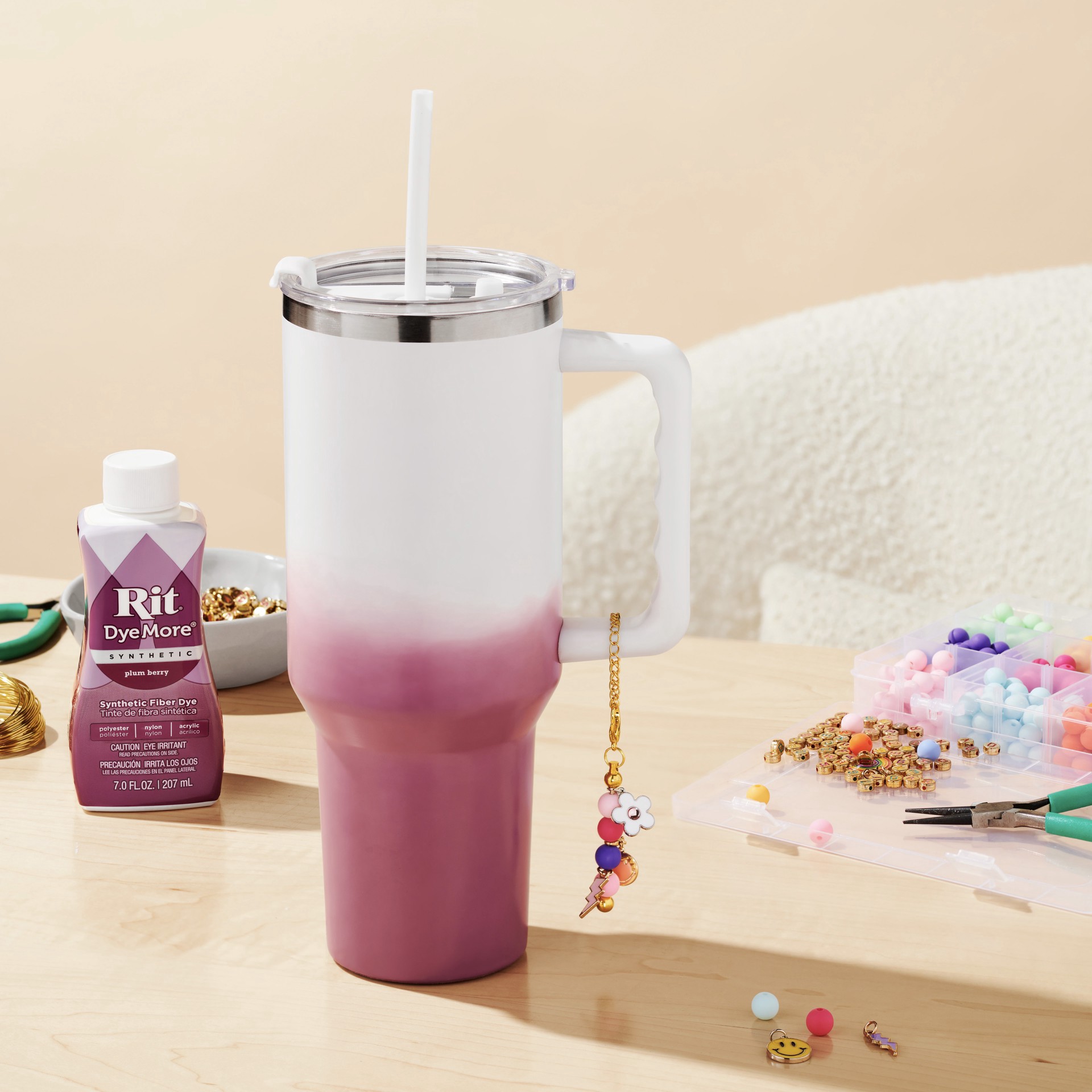 slide 5 of 6, Rit Dyemore Synthetic Fabric Dye, 7 fl oz