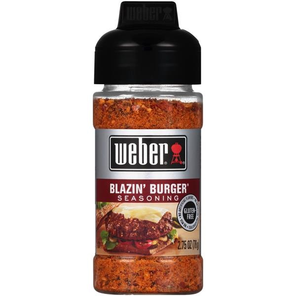 slide 1 of 1, Weber Blazin' Burger Seasoning, 2.75 oz