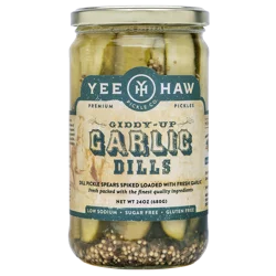 Yee-Haw Pickle Co. Giddy Up Garlic Dill Pickles