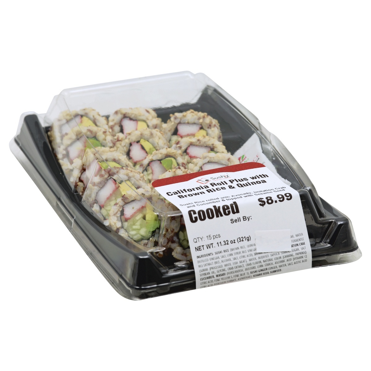 slide 1 of 4, Sushic California Roll Plus 15 ea, 11.32 oz