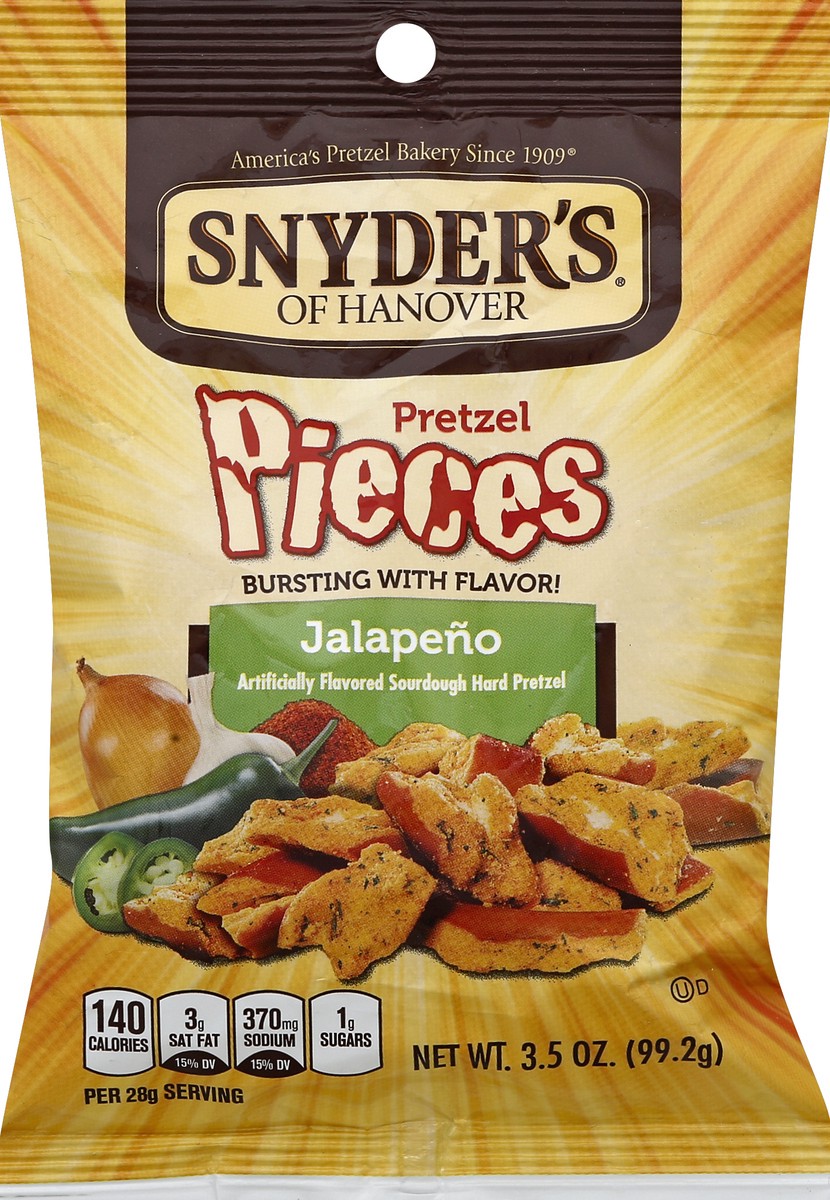 slide 3 of 3, Snyder's of Hanover Pretzel Pieces, Jalapeno, 3.5 oz