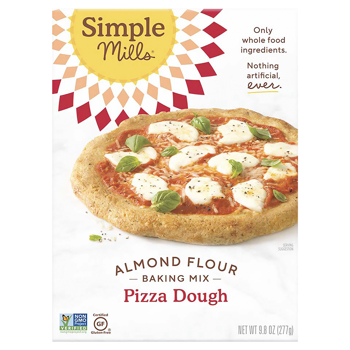 slide 1 of 13, Simple Mills Almond Flour Pizza Dough Baking Mix 9.8 oz, 9.8 oz