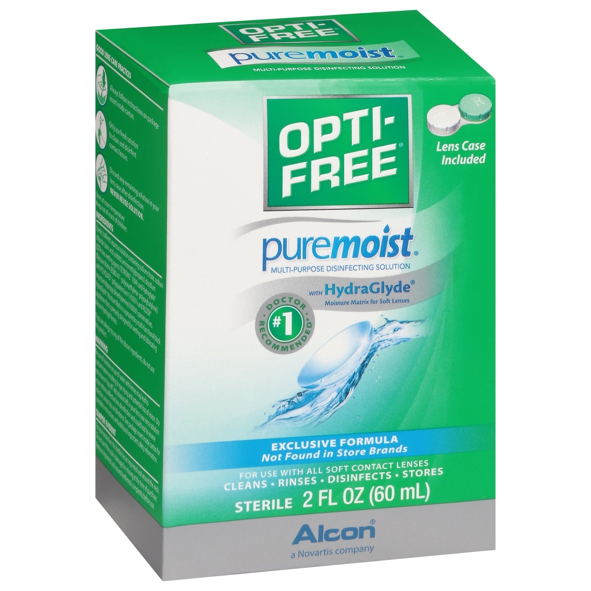 slide 1 of 2, Opti-Free Puremoist Contact Lens Solution, 2 oz