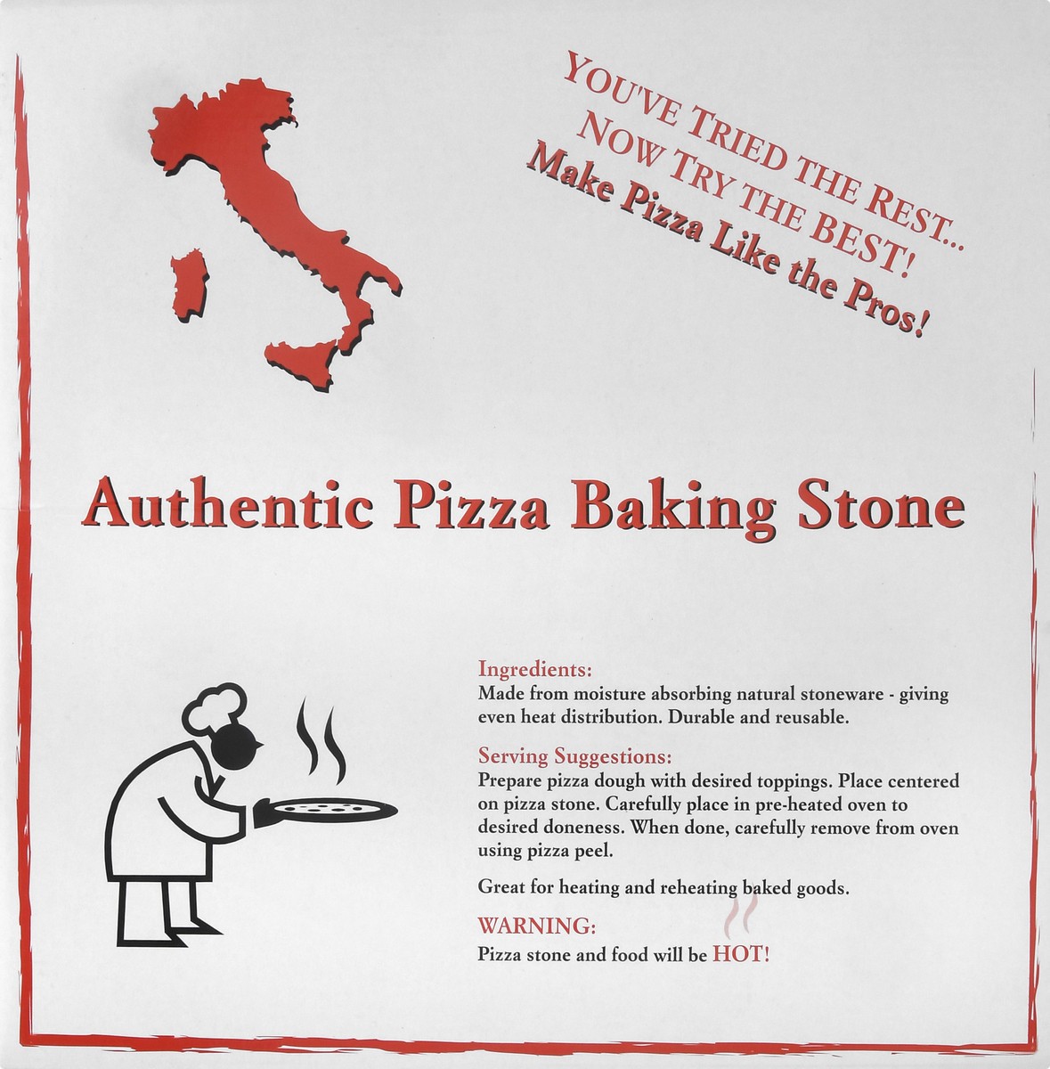 slide 7 of 11, Harold Import Co. Authentic Pizza Baking Stone 1 ea, 1 ct