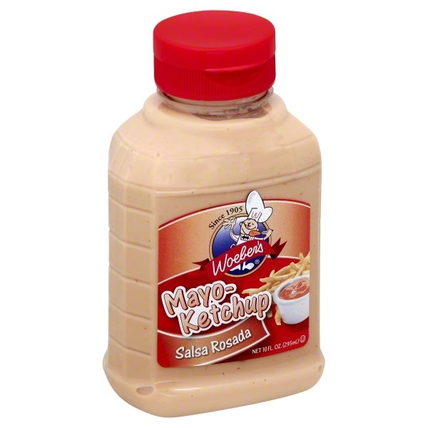 slide 1 of 1, Woeber's Mayo-Ketchup Salsa Rosada, 10 oz