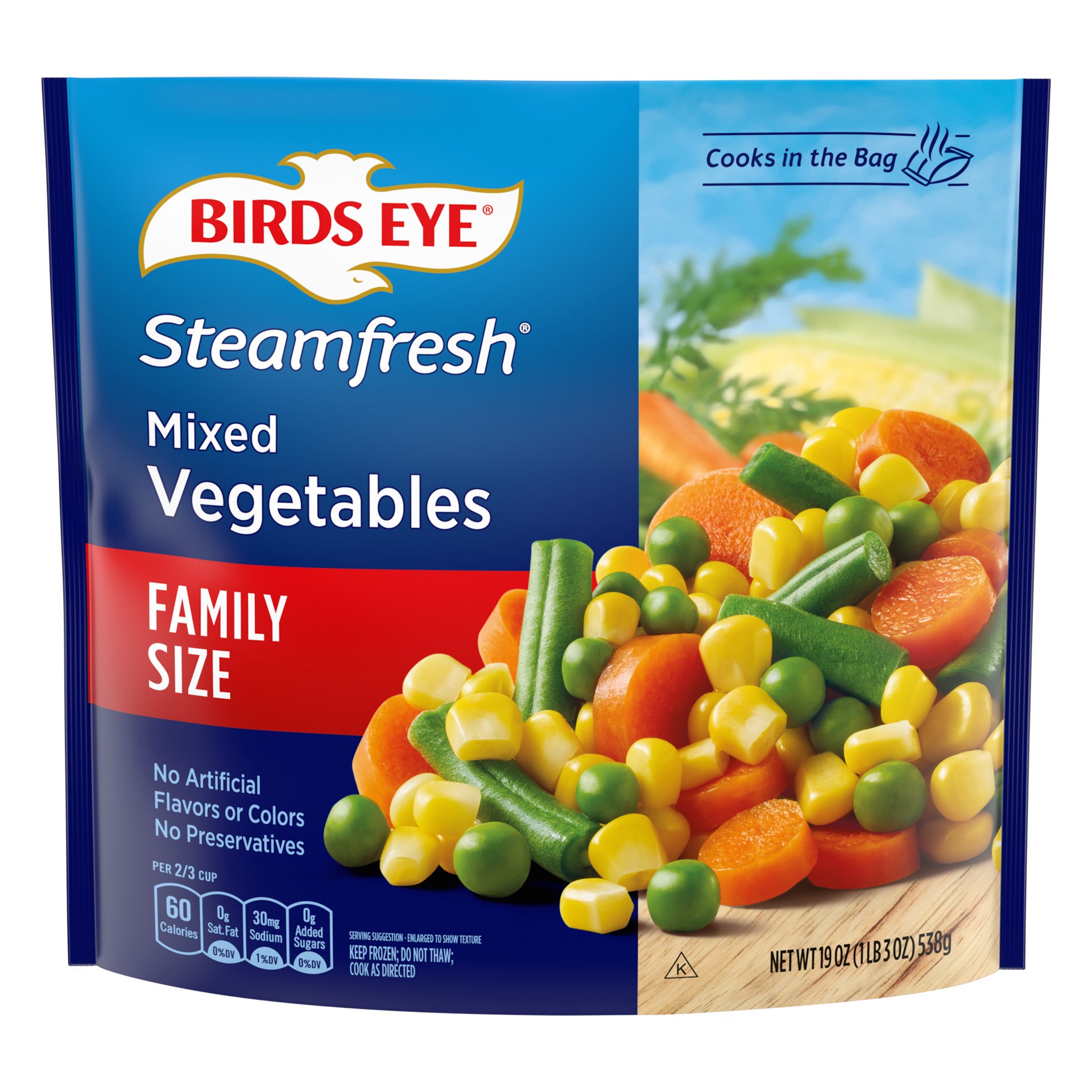 slide 1 of 5, Birds Eye Mixed Vegetables Family Size 19 oz, 19 oz