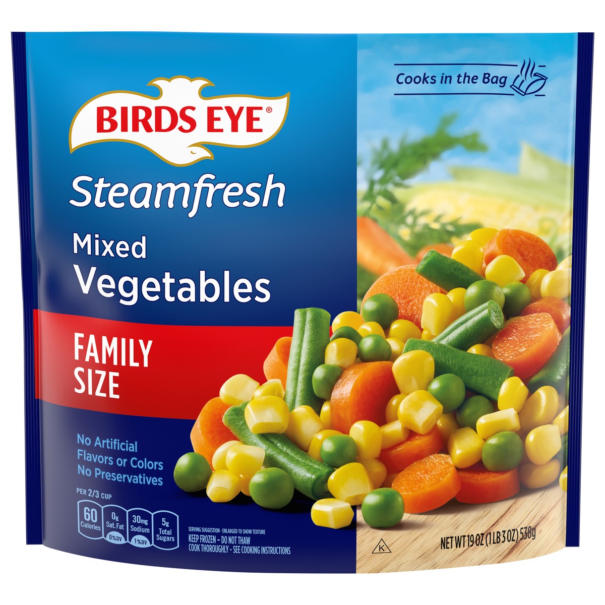 slide 1 of 5, Birds Eye Mixed Vegetables Family Size 19 oz, 19 oz