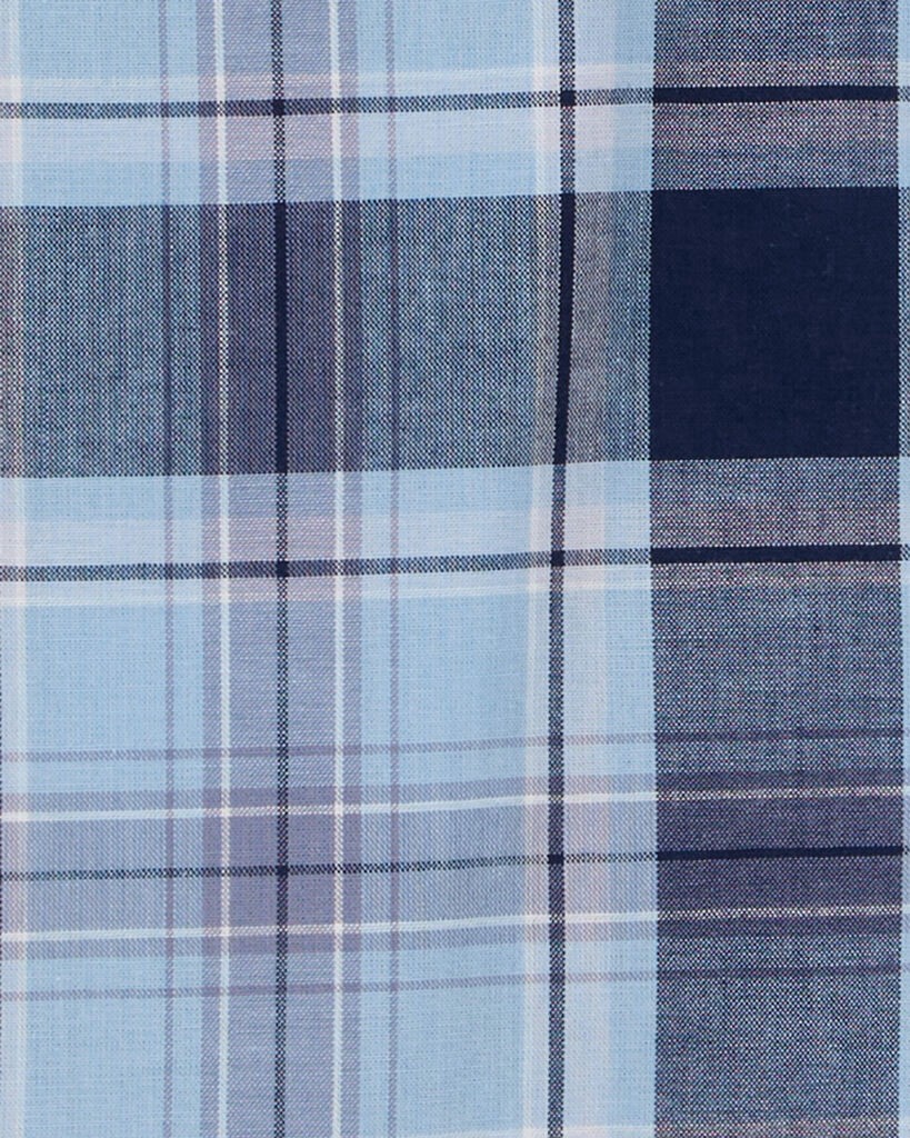 slide 2 of 3, Oshkosh Kid Plaid Button-Front Shirt Blue 5, 1 ct