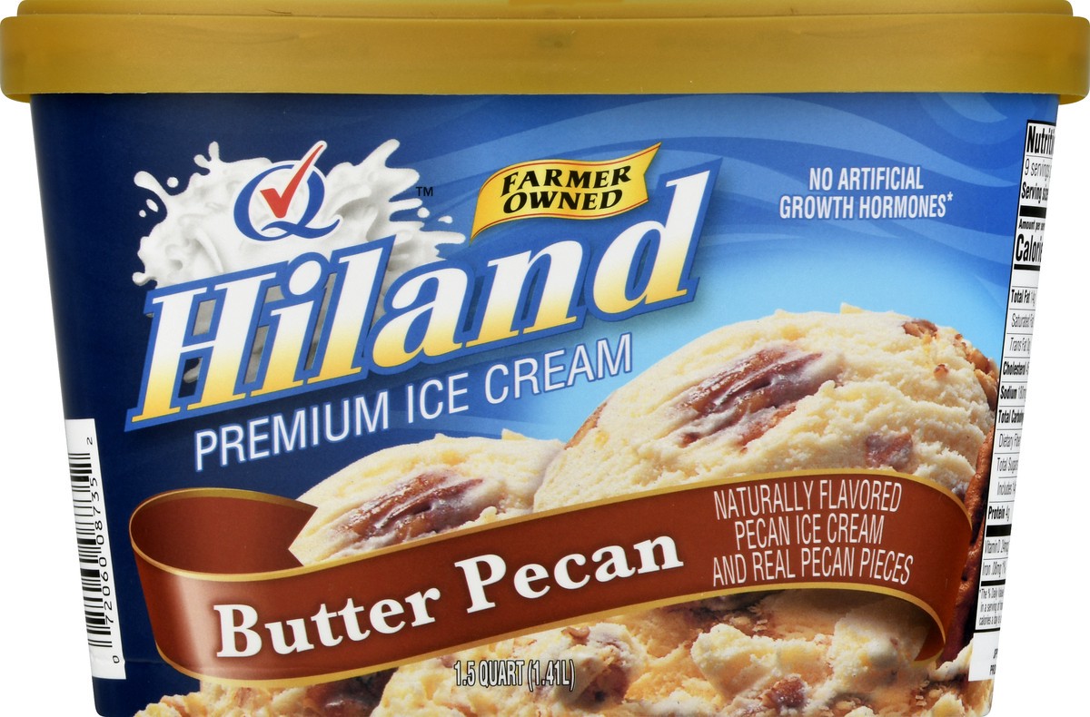 slide 9 of 13, Hiland Dairy Premium Butter Pecan Ice Cream 1.5 qt, 1.5 qt