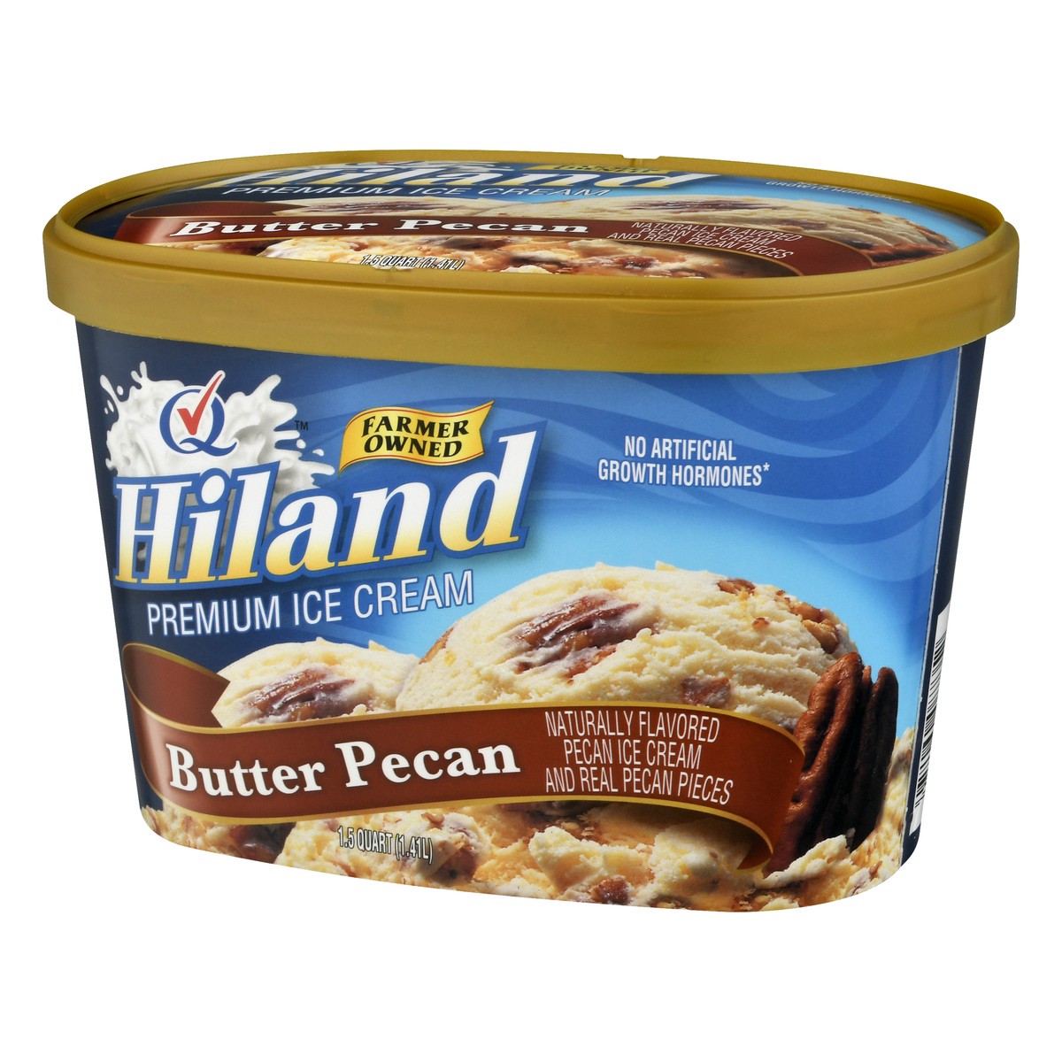 slide 8 of 13, Hiland Dairy Premium Butter Pecan Ice Cream 1.5 qt, 1.5 qt