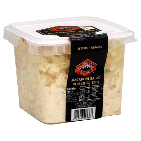 slide 1 of 1, Black Bear Elbow Macaroni Salad 3Lb., 48 oz