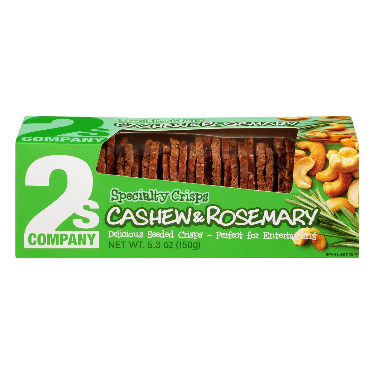 slide 1 of 9, 2S Company Crisp Cashew And Rosemary, 5.3 oz