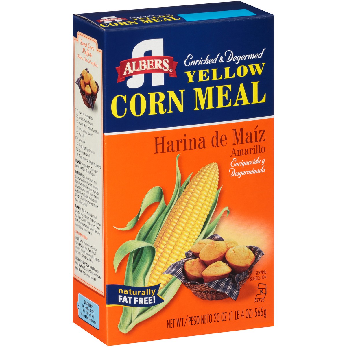 slide 5 of 12, Albers Corn Meal, 20 oz