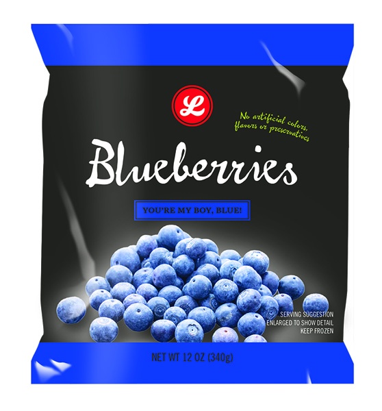 slide 1 of 1, Lucky's Market Frozen Blueberries, 12 oz