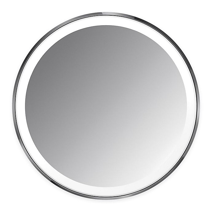 slide 1 of 6, simplehuman 3x Compact Sensor Mirror - Black, 1 ct