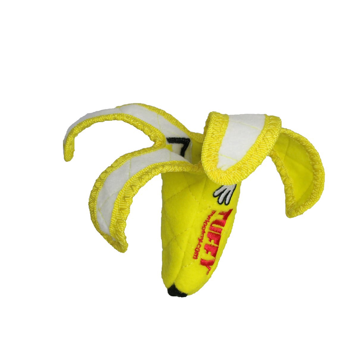 slide 13 of 17, Tuffy Funny Food Banana Dog Toy, 1 ct