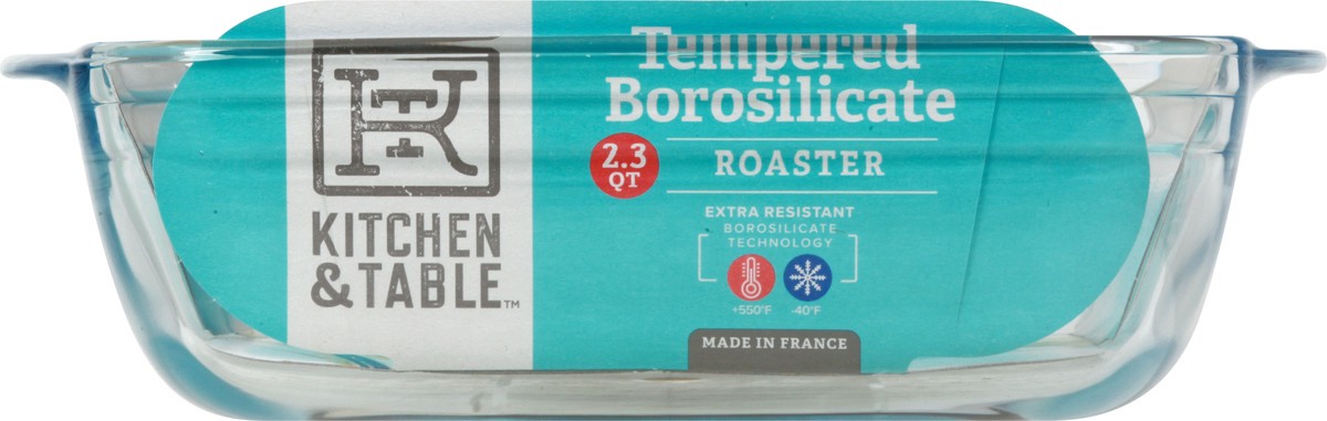 slide 2 of 8, Kitchen & Table by H-E-B Tempered Borosilicate Square Roaster, 2.3 qt