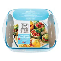 Kitchen & Table by H-E-B Tempered Borosilicate Square Roaster