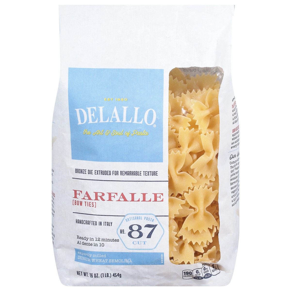 slide 1 of 1, DeLallo No. 87 Cut Farfalle 16 oz, 16 oz