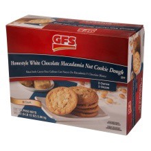 slide 1 of 1, GFS White Macadama Nut Cookie Dough, 36 ct