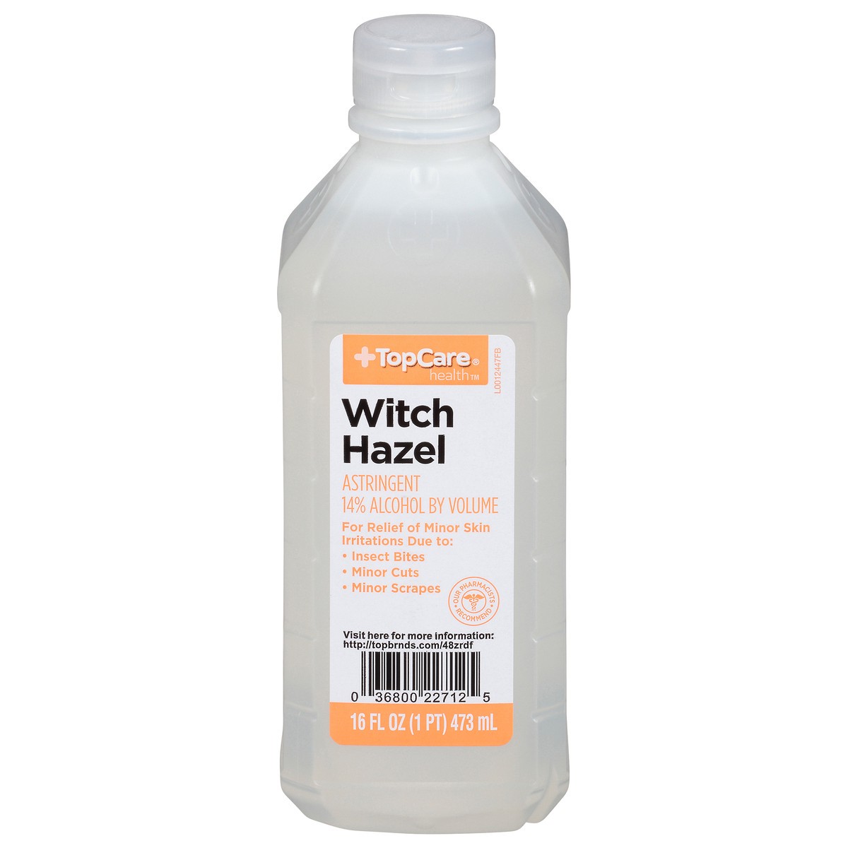 slide 1 of 9, TopCare Witch Hazel, 16 oz