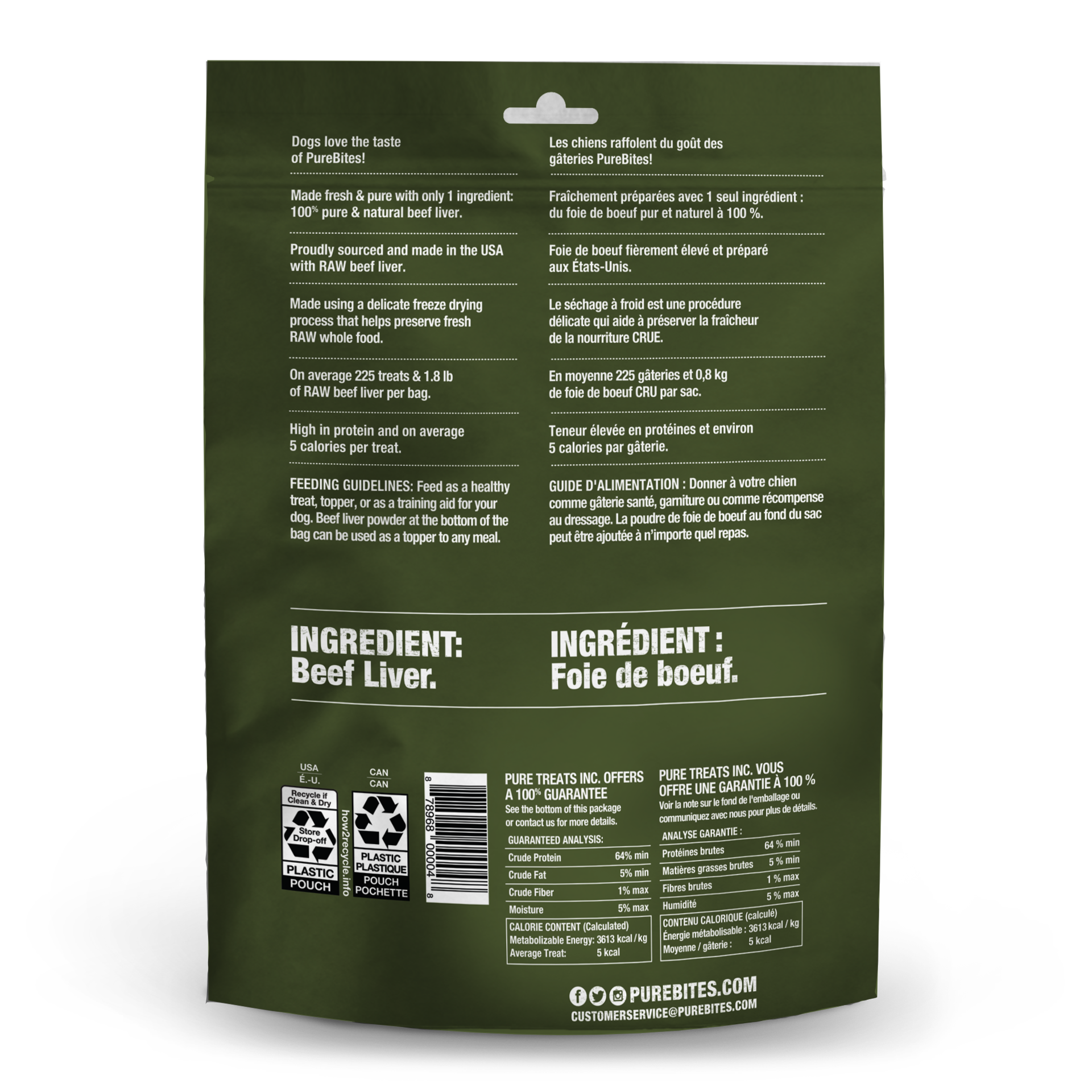 slide 4 of 5, PureBites Beef Liver Dog Treats, 8.8 oz