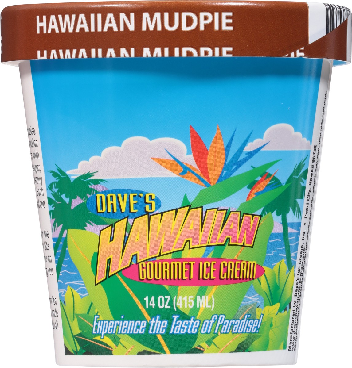 slide 7 of 9, Dave's Hawaiian Gourmet Ice Cream Hawaiian Mudpie Ice Cream 14 oz, 14 oz