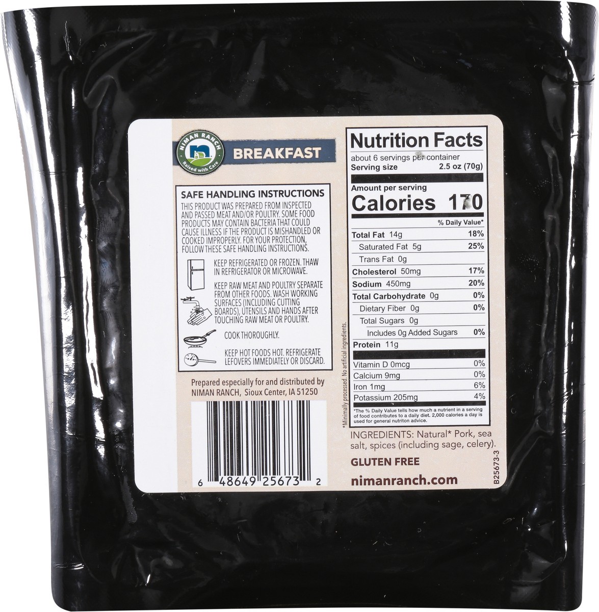 slide 13 of 14, Niman Ranch Ground Breakfast Pork Sausage 16 oz, 16 oz