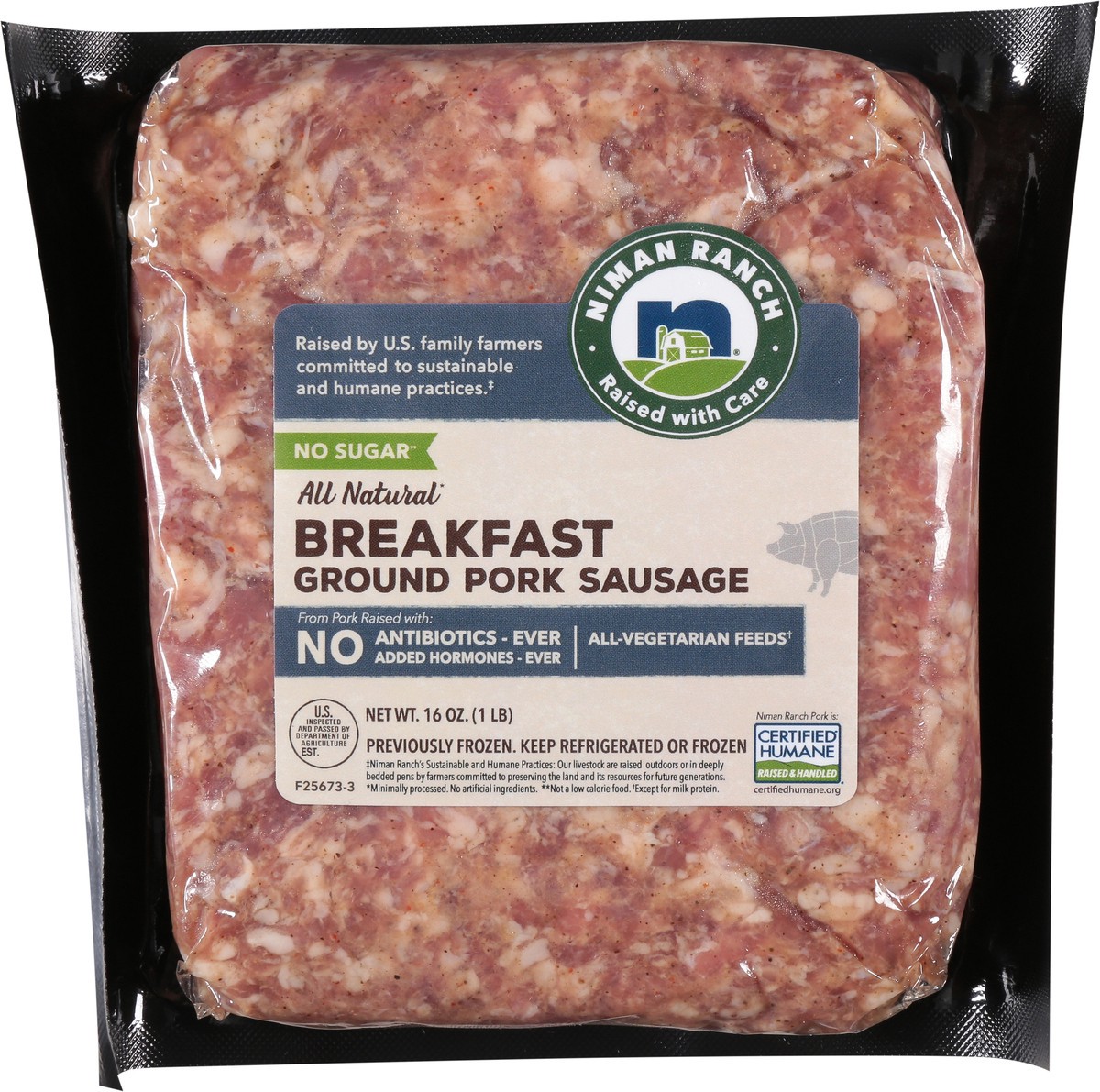 slide 5 of 14, Niman Ranch Ground Breakfast Pork Sausage 16 oz, 16 oz