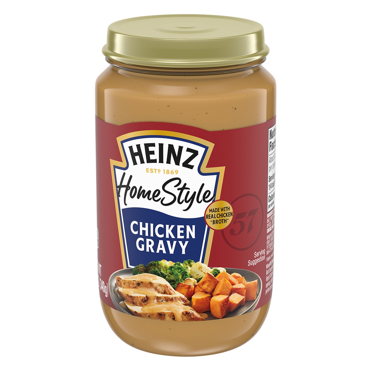 slide 4 of 14, Heinz HomeStyle Classic Chicken Gravy, 12 oz Jar, 12 oz