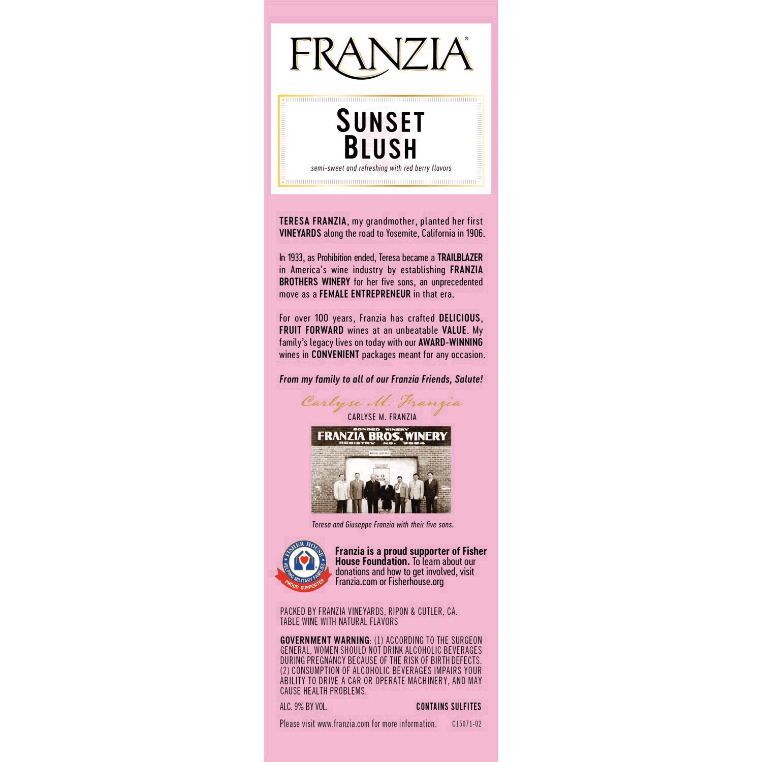 slide 23 of 27, Franzia Sunset Blush Rose Wine - 5L Box, 5 liter