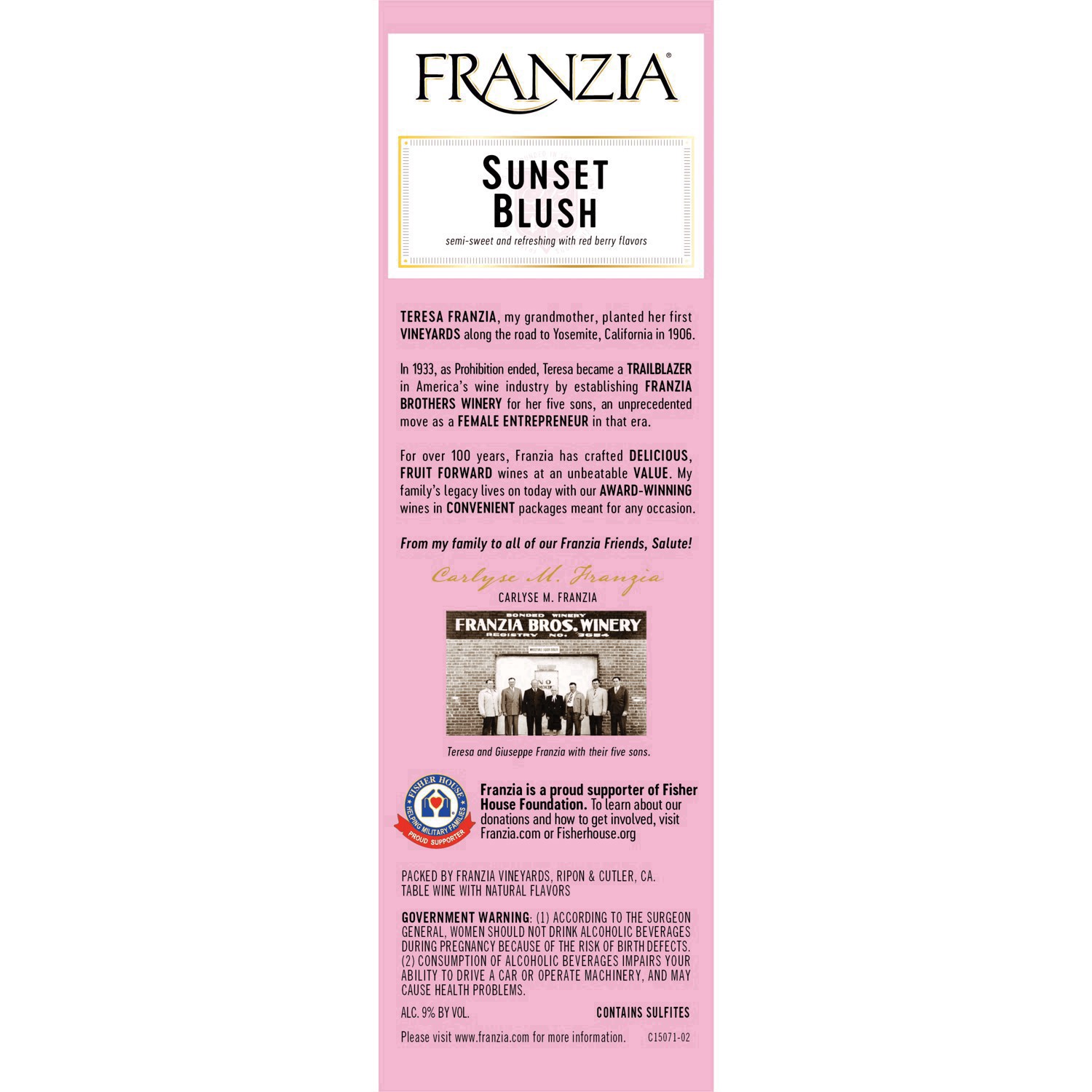 slide 19 of 27, Franzia Sunset Blush Rose Wine - 5L Box, 5 liter