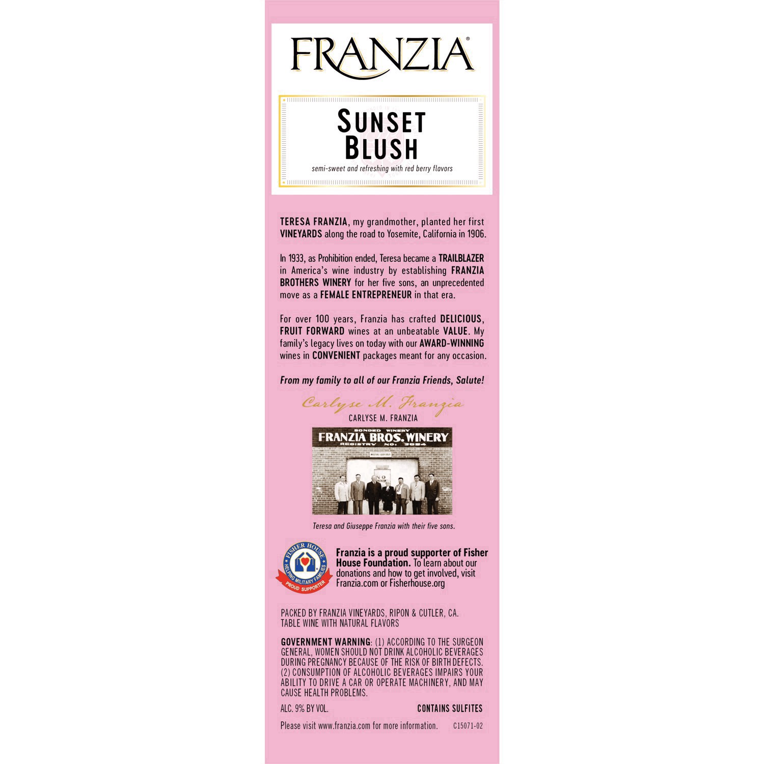 slide 7 of 27, Franzia Sunset Blush Pink Wine, 5 liter box