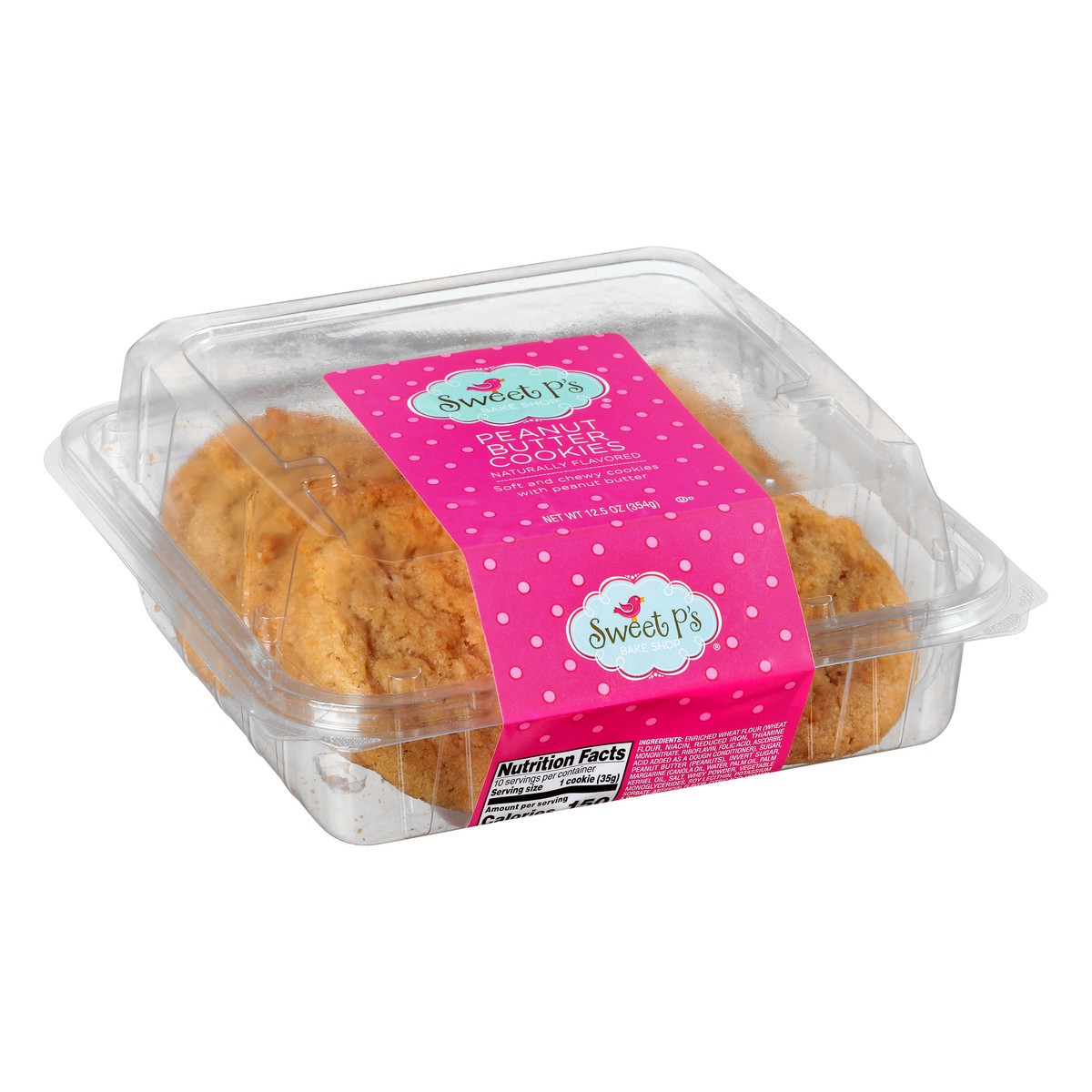 slide 8 of 9, Sweet P's Bake Shop Peanut Butter Cookies 12.5 oz,