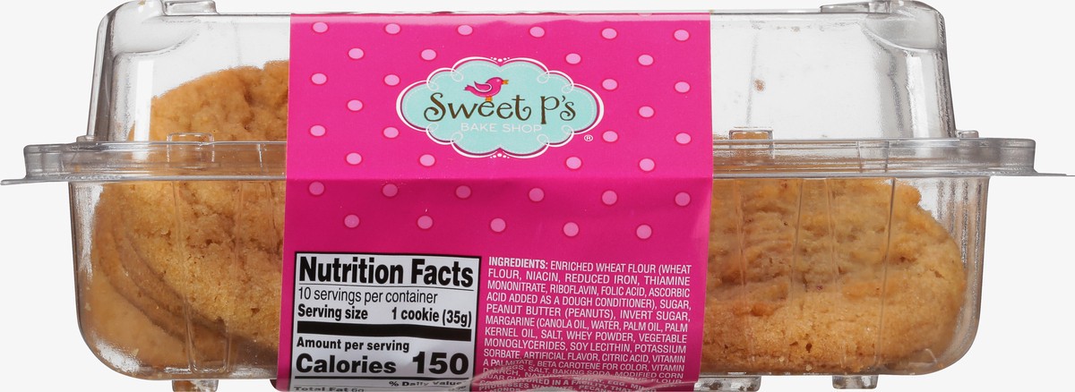 slide 9 of 9, Sweet P's Bake Shop Peanut Butter Cookies 12.5 oz,