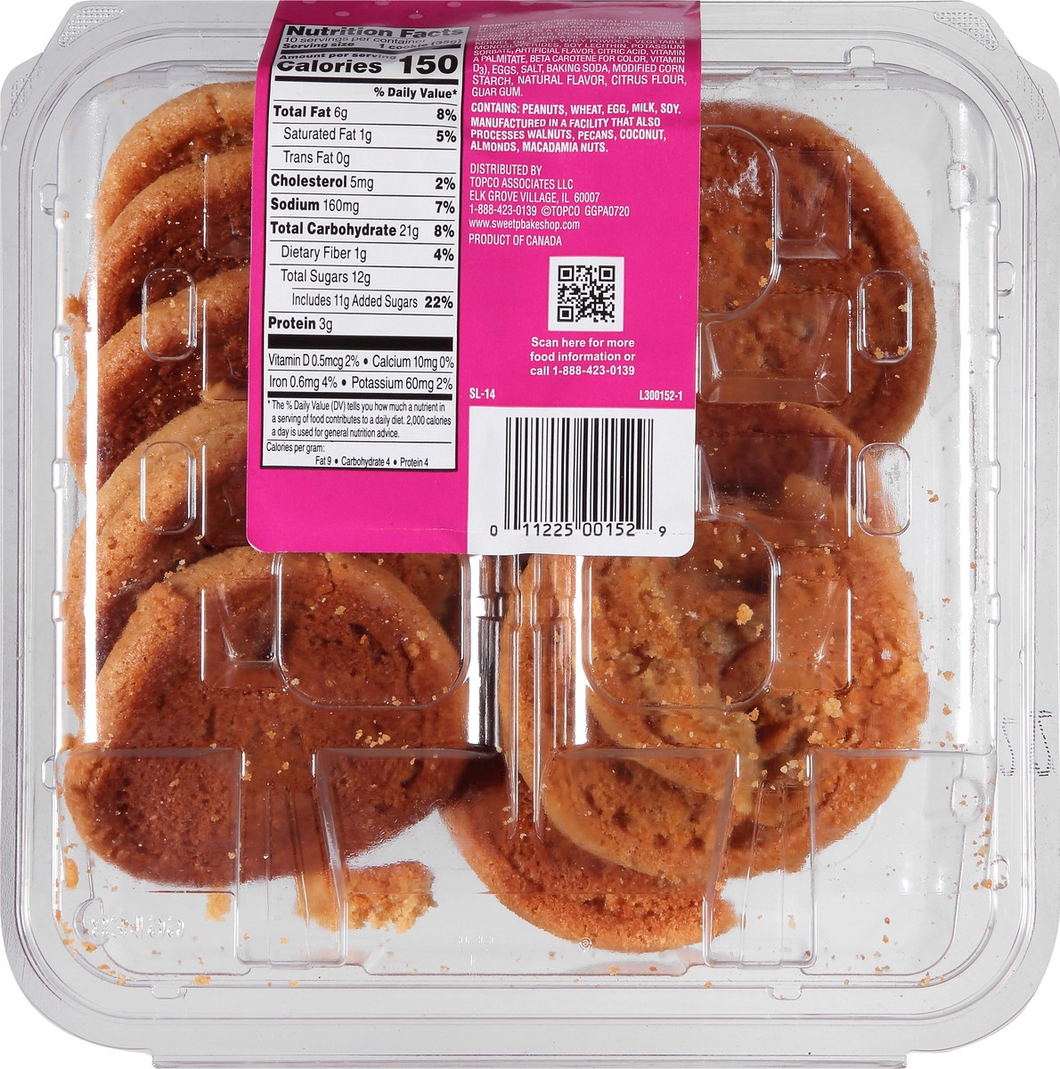 slide 7 of 9, Sweet P's Bake Shop Peanut Butter Cookies 12.5 oz,